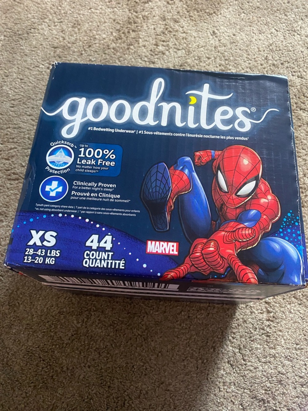 Marvel Spider-Man Graphic Underwear Box - Blue & Red